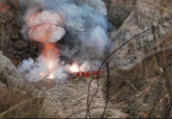 黔東南:集中銷毀“問題煙花爆竹”(圖)