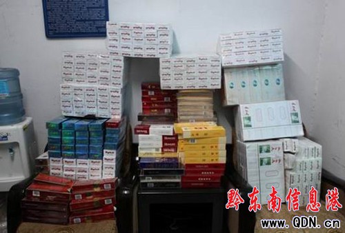 凱里警方抓獲一撬門大盜 收繳香煙440條(圖)