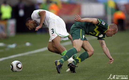 組圖:阿爾及利亞0-1斯洛文尼亞 齊達(dá)內(nèi)觀戰(zhàn)