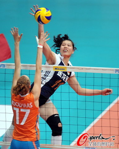 組圖:中國女排3-1荷蘭 王一梅取全隊最高分
