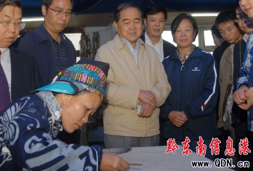 全國人大常委會財經委主任委員石秀詩在丹寨調研