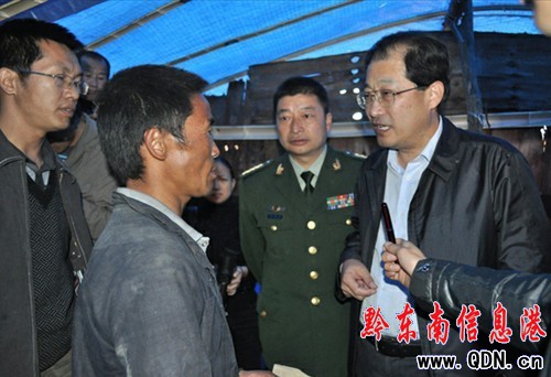 副省長辛維光檢查指導黔東南州冬季防火工作(圖)