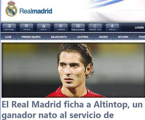 皇馬官方宣布簽約阿爾滕托普 零身價加盟效力4年