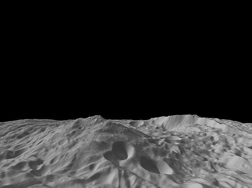 灶神星2.1萬米高峰3D圖像 是珠峰高度三倍